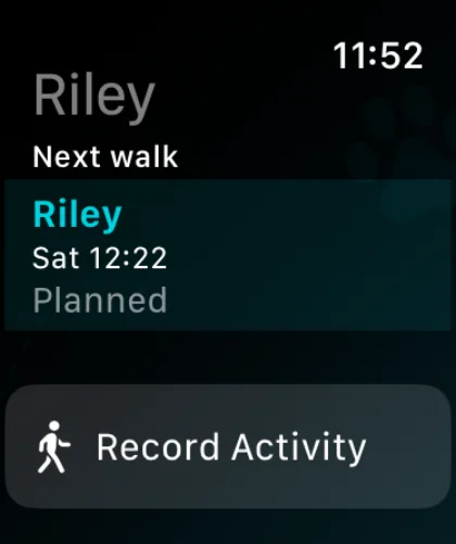 Riley Apple Watch home screen